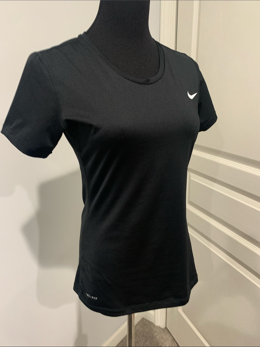 Nike Black Short-Sleeve Athletic Tee